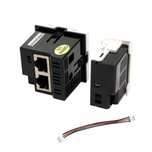 Конвертор RJ45-HDMI, передатчик + блок питания, формата Mosaic, 45x45мм + 22.5х45мм, белые