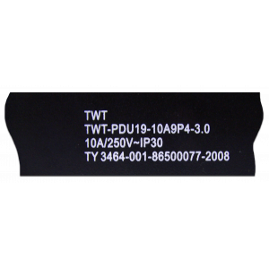 Блок розеток 19", 1-фазный без выключателя, 10A / 250V, 9xSchuko, шнур 3.0 м, разъем C14