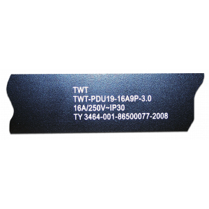 Блок розеток 19", 1-фазный без выключателя, 16A / 250V, 9xSchuko, шнур 3.0 м, вилка Schuko