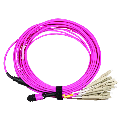 Сборка кабельная MPO-12LC, низкие потери