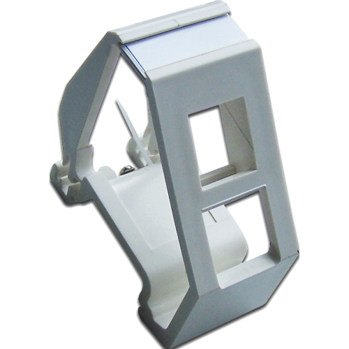 Рамка на DIN-рейку для установки модуля типа Keystone, белая