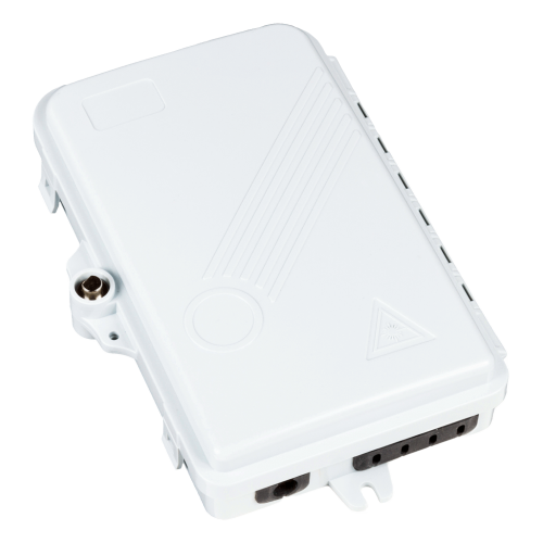 Настенный распределительный бокс на 4 волокна, наружной установки, IP65