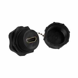 Индустриальный соединительный модуль HDMI, IP68, с крышкой