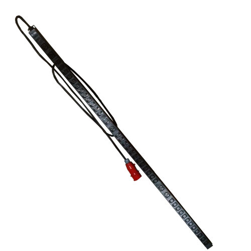 Блок розеток вертикальный, 3-фазный, без автомата, 16A