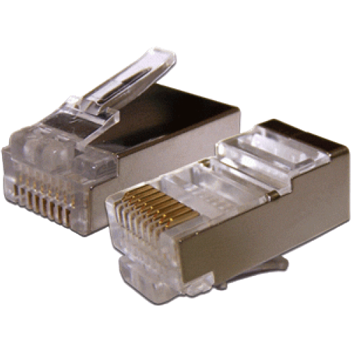 Коннектор RJ45 STP 8P8C, универсальный, cat.6A, 100 шт.