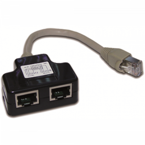 Y-адаптер, 2 телефонных порта, экранированный